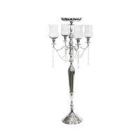 Argenterie Bougeoir Décoratif Métal Acier Inoxydable Candélabre Style Mariage Décoration Vaisselle Lustre De Table