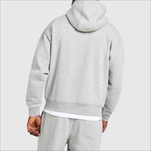 STREET POLAIRE OVERHEAD HOODIE PREMIUM PULLOVER HEAVYWEIGHT SWEATSHIRT COTON STREETWEAR HOODIE OVERSIZED CASUAL FASHION HOODIES. - Product Image 4