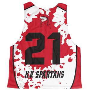 OEM conception personnalisée sublimé réversible Lacrosse Pinnies 100% polyester respirant adulte/jeune Pinnies personnalisé Lacrosse uniformes - Product Image 2