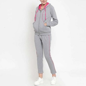 Chándal Informal con Capucha para Mujer, Suministro Directo de Fábrica, 100% Algodón, Ecológico, Secado Rápido, Transpirable, Cintura Elástica - Product Image 2