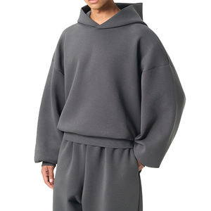 Conjunto de Sudadera con Capucha y Pantalones Deportivos de Algodón 100% Personalizados, Unisex, Estilo Vintage, Gruesos, con Cierre y Pedrería - Product Image 2