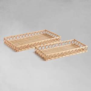Bandeja de ratán de clasificación superior con el más nuevo diseño Forma de rectángulo de tamaño personalizado para mesa Café y artículos de cocina de Vietnam - Product Image 2