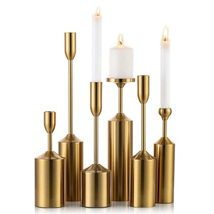 Soporte de vela de metal niquelado hecho a mano con fábrica votiva de vidrio al por mayor para decoración del hogar - Product Image 6