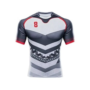 Vêtements de rugby personnalisés, uniformes d'équipe sportive, maillots de rugby à sublimation, maillots de rugby respirants de grande taille pour hommes - Product Image 2