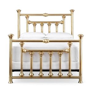 <b>Royal</b> Antique Brass <b>Bed</b> Frame With Decorative Engraving For Grand Bedroom Interior Design - Product Image 4