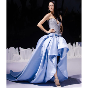 Fabricants de vêtements robe de soirée haut de gamme Enzo Leo robe pour femmes OEM ODM femmes style élégant haute qualité approvisionnement abordable - Product Image 5