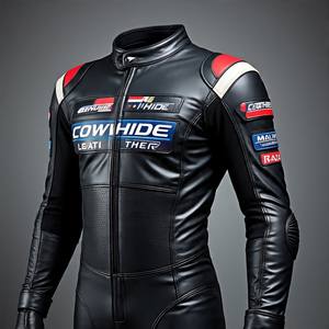 Traje de motocicleta híbrido de textil y cuero | Conducción de verano ventilada | Equipo de viaje resistente al agua - Product Image 3