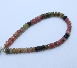 Multi turmalina facetada Rondelle forma cuentas sueltas 5X6MM tamaño y 7 ''longitud Premium 7 ''turmalina Rondelle cuentas - Product Image 3