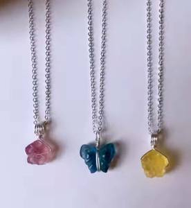 Nouveauté Amazonite 15mm étoile sculpture pendentif collier 925 chaîne à maillons en argent Sterling 22 pouces pendentifs fins breloques pour - Product Image 3