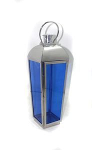 Linterna de hierro decorativa de forma redonda de Navidad con linterna de camping de Color verde claro mate para la decoración del hogar y del Hotel - Product Image 3