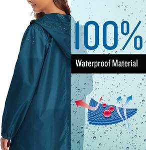 Impermeable de Poliéster Más Popular, Pantalones Impermeables Transpirables, Traje Impermeable con Capucha, Ropa Impermeable, Impermeable - Product Image 4