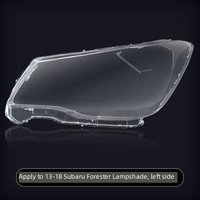 Lentille de phare avant LED pour Subaru Forester 2013-2015, cache de phare, coque transparente en plastique PC, boîtier de protection transparent