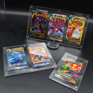 Magnetic Lid Game Pack Storage Case Without <strong>Card</strong> Clear Acrylic Pokemon Trading <strong>Cards</strong> Booster Display Box