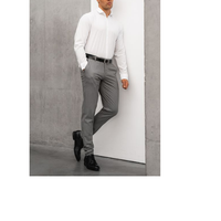 Pantalon Chino Décontracté Homme Style Urbain Grande Taille Coupe Skinny Taille Haute en Toile Plate Épaisse Écologique Respirant Séchage Rapide