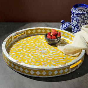 ไม้ถูพื้นแบบฝังลายกระดูกถาดเสิร์ฟแม่ของไข่มุกของใช้ในบ้านโรงแรมดีไซน์ล่าสุด - Product Image 6