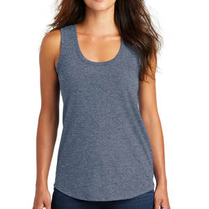 Camiseta sin mangas transpirable gimnasio para mujer con logotipo personalizado Azul Real - Product Image 4