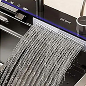 Los fregaderos de cocina de <span class=keywords><strong>cascada</strong></span> inteligentes populares están hechos de acero inoxidable 304/201 y vienen con arandela de taza fregadero de cocina para el hogar - Product Image 4