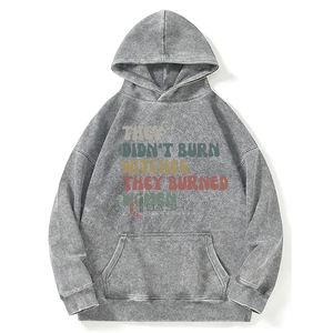 Sudadera con capucha de gran tamaño personalizada al por mayor de fábrica, ropa de calle de lavado ácido Vintage para hombre, sudaderas con capucha en blanco de peso pesado, fabricante - Product Image 2