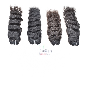 Extensions de cheveux humains naturels noirs bouclés, double trame, lisses, alignées aux cuticules, pour femmes, vente en gros, prix abordable - Product Image 5
