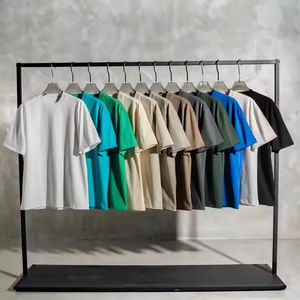 Camiseta de Manga Corta Unisex Extra Grande de Punto Grueso con Bordado, Ecológica, de Secado Rápido, Estilo Hip Hop Urbano - Product Image 1