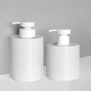 Botellas de bomba de plástico PET de 400ml y 500ml para champú y acondicionador para peluquería, botellas de loción corporal para embalaje de cosméticos - Product Image 4