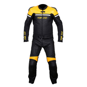 Combinaison de course en cuir pour moto, personnalisée en gros, coupe-vent, imperméable, ignifuge, respirante, unisexe, vêtements de sport pour adultes - Product Image 5