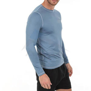Camisetas Deportivas de Manga Larga con Cuello Redondo para Hombre, Tallas Grandes, Más Vendidas, OEM, Nuevas, Tejido de Alto Rendimiento - Product Image 4