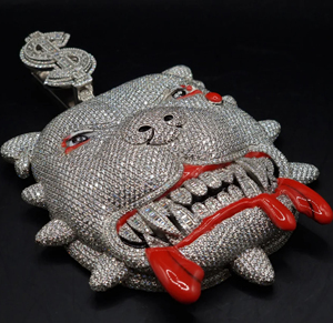 Custom VVS Moissanite Pendant with 925 Silver Iced Diamond Link Chain Pass Diamond Tester Hop Hop Face for <b>Men</b> <b>Jewelry</b> - Product Image 5