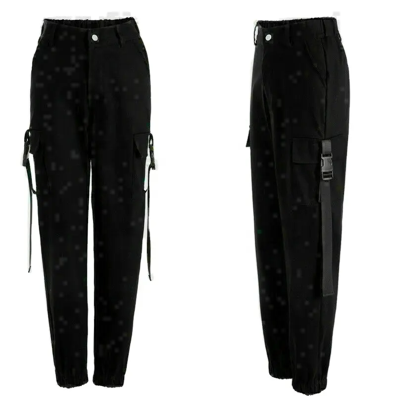 Zweet Broek Mode Koe Patroon Zip Up Broek Casual Gestapeld Ruches Broek Voor Vrouwen