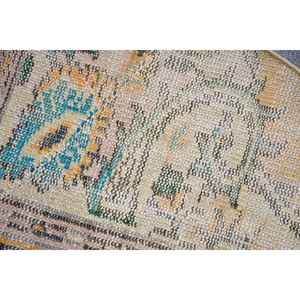 Alfombra de 2.5x1.5 pies, Alfombra Turca Vintage, Alfombra de Lana Azul con Diseño de Patchwork - Product Image 4