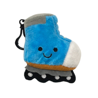 Porte-clés Mascotte Sportive Personnalisable en Peluche, Breloque Tendance en Plastique et Métal pour Sac, Souvenir