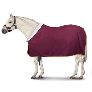 Personalizar FLEECE Horse Rug Soft Warmth Ligero Precio bajo Horse Fleece Cooler Contraportada - Product Image 5