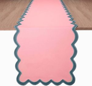 Vintage Inspired Floral Linen Table <b>Runners</b> Handmade Classic Embroidery Customizable Wedding Dining Table Settings Old World - Product Image 2