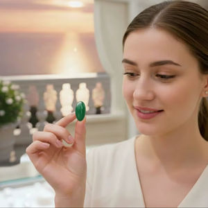 Cabujón de Ónice Verde Natural Estilo Clásico, Gema Suelta Lisa de H a Gems, Formas Variadas para Joyería, 20% de Descuento y Regalo - Product Image 5