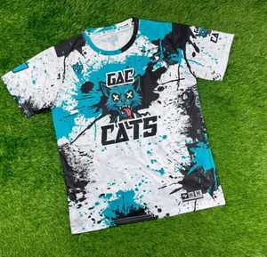 เสื้อฟุตบอลผู้ชายสีฟ้าอ่อนพรีเมียม ชุดยูนิฟอร์มสโมสรแบบกำหนดเอง พร้อมชุดฟุตบอลแบบซับลิเมชั่น OEM - Product Image 2