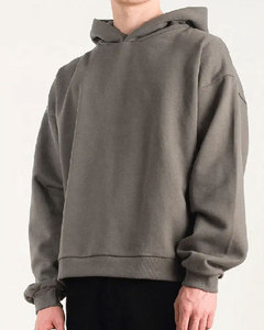 Sweat à capuche décontracté de haute qualité pour homme lettre essentielle logo double ligne pull style poitrine hommes sweats à capuche amples - Product Image 4