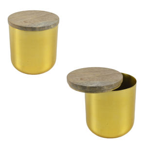 Fresh Arrival Solid Metal Wax <b>Jar</b> Best for Home <b>Decorative</b> Design With Freshly White Colored Finishing Design Wax Container - Product Image 6