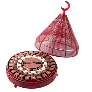 Plateau à chocolat en métal doré Plateau à chocolat design de haute qualité Nouveau plateau à chocolat de luxe en vente - Product Image 5