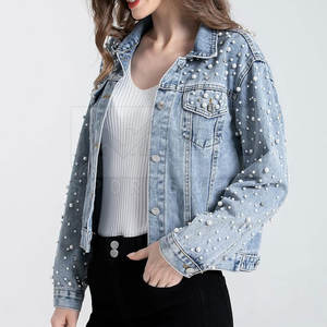 Quantité minimale de commande bas Femmes Jeans Vestes Respirant Femmes Jeans Vestes Conception Personnalisée Femmes Jeans Vestes - Product Image 4