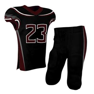 Uniforme de football américain pour adultes, ensemble complet, respirant, imprimé par sublimation, noms/numéros d'équipe personnalisés, shorts unisexes, 100% polyester - Product Image 5