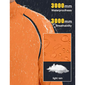 Chaqueta cortavientos Softshell para hombre, impermeable, ligera, marca personalizada, ideal para correr y caminar - Product Image 5