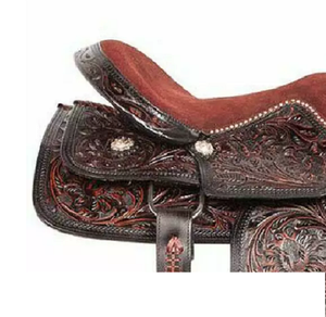 Calidad Premium 100% hecho a mano estilo inglés occidental sillín de cuero duradero para equitación deportes ecuestres entretenimiento - Product Image 5