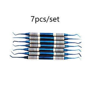 7 piezas Dental de alta calidad herramienta de llenado compuesto espátula titanio relleno dentista instrumento - Product Image 2