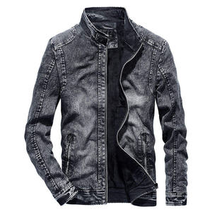 Chaqueta Bomber Vaquera Impermeable Personalizada Unisex de Alto Gramaje con Diseño Vaquero Lavado Elegante y Estampado Integral en la Parte Delantera - Product Image 1