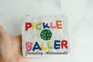 กระเป๋าถือทำมือสไตล์โบฮีเมียนประดับลูกปัดแก้วจาก MS Handicraft พร้อมปักโลโก้ตามสั่ง กระเป๋าใส่เหรียญประดับลูกปัด ปรับแต่งได้ - Product Image 2