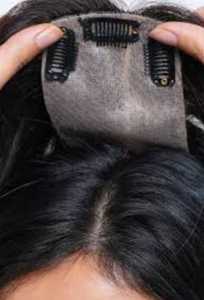 100% vierge Remy indien cheveux Toppers 30 pouces vague droite Clip-in doux Extensions de cheveux humains - Product Image 3