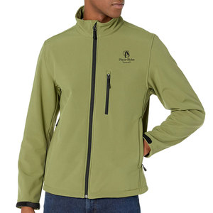 Veste d'hiver Softshell de haute qualité la plus vendue Matériau durable avec col montant et styles de joueur avec logo avant - Product Image 2