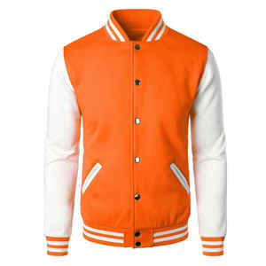 Veste de baseball de haute qualité pour hommes, style streetwear, design varsity, hiver, 100% laine, séchage rapide, respirante, col montant - Product Image 1