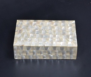 Eco Friendly Custom Logo Resin & Bone Inlay MDF <b>Jewelry</b> <b>Box</b> for <b>Women</b> Gifting Purpose Available at Bulk Quantity - Product Image 2