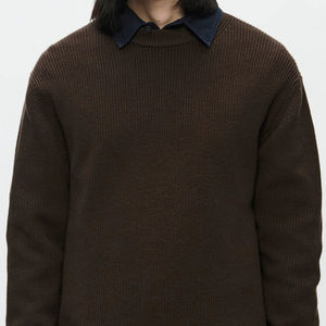 Suéter de Punto con Cuello Redondo y Puños Elásticos, Nuevo y Moderno, para Hombre, Duradero, Cómodo, Ajuste Moderno, Transpirable - Product Image 4